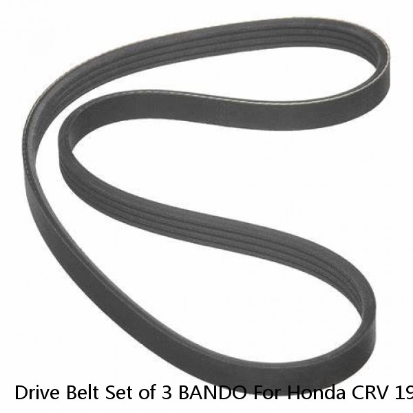 Drive Belt Set of 3 BANDO For Honda CRV 1997-2001 ALTERNATOR-A/C-Power Steering #1 image